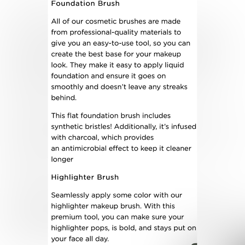 Billion Dollar Brushes Charcoal Makeup Brush Set - NIB - Picture 4 of 7